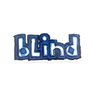 BLIND OG LOGO Skateboard Sticker 4.5in Blue/White